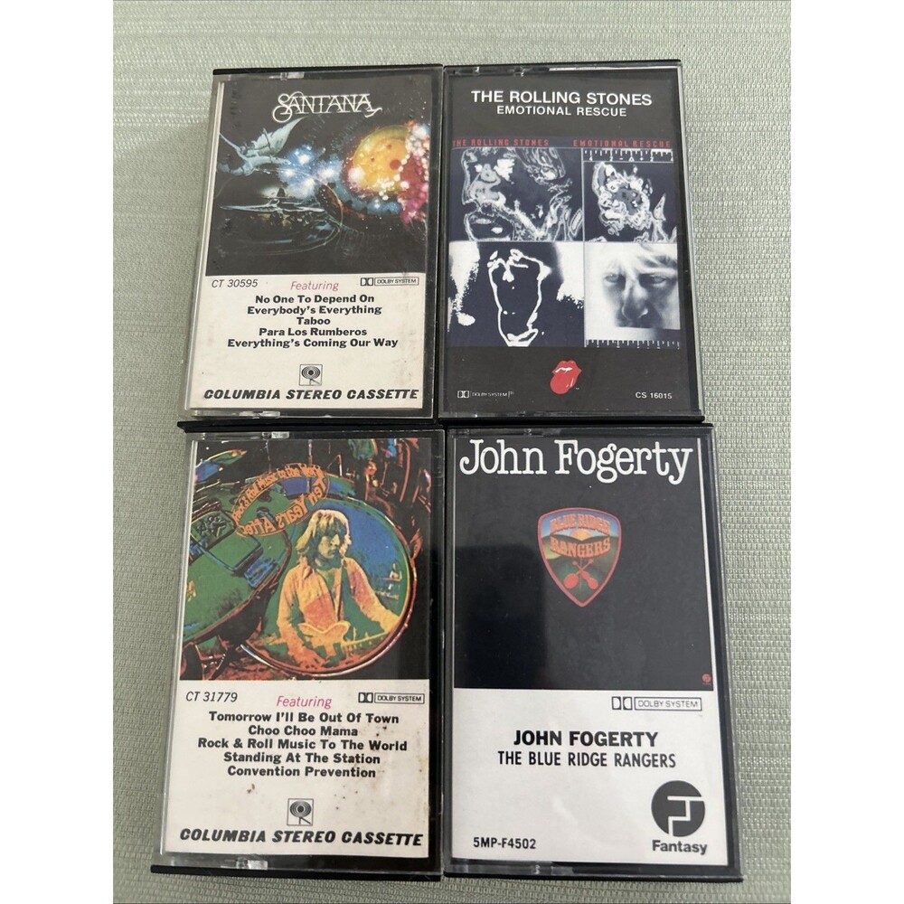 Rolling Stones, Santana, John Fogerty & Ten Years After Vintage Cassettes